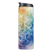 花の花 – 水色絵を描の タンブラー (回転右)