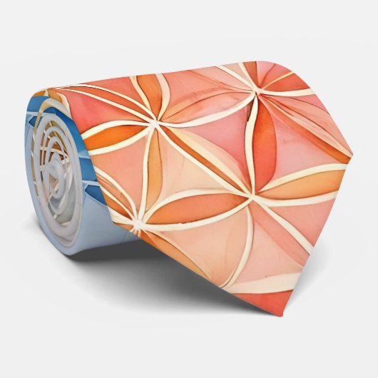 花の花 – 水色絵を描の ネクタイ (ロール)