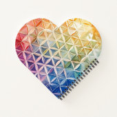 花の花 – 水色絵を描の ノートブック (裏面)