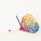 花の花 – 水色絵を描の ノートブック (内部)