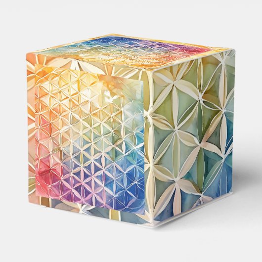 花の花 – 水色絵を描の フェイバーボックス (裏面サイド)