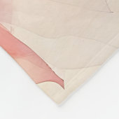 花の花 – 水色絵を描の フリースブランケット (角)