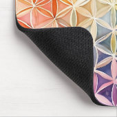 花の花 – 水色絵を描の マウスパッド (コーナー)