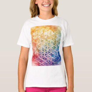 花の花 – 水色絵を描の Tシャツ