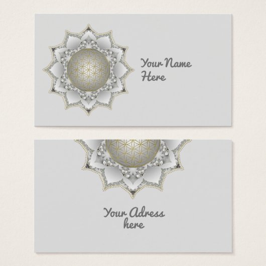 花の花 – 花壇曼荼羅1 (正面&裏面)