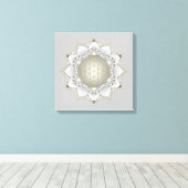 花の花 – 花壇曼荼羅1 キャンバスプリント (インサイチュ (ウッドフロア))