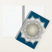 花の花 – 花壇曼荼羅1 ノートブック (内側)