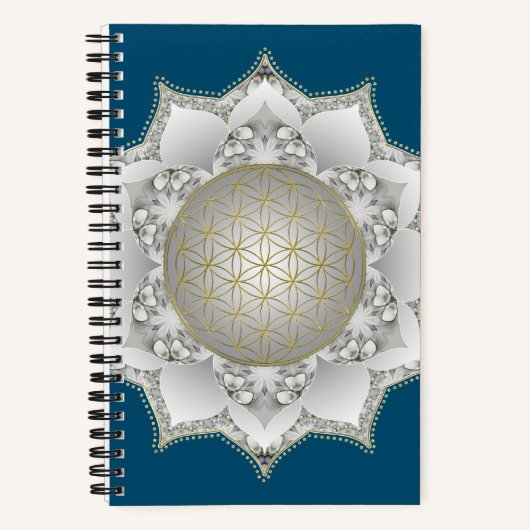 花の花 – 花壇曼荼羅1 ノートブック (正面)