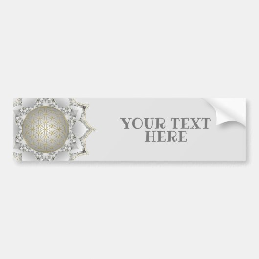 花の花 – 花壇曼荼羅1 バンパーステッカー (正面)