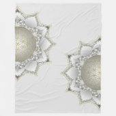 花の花 – 花壇曼荼羅1 フリースブランケット (正面)