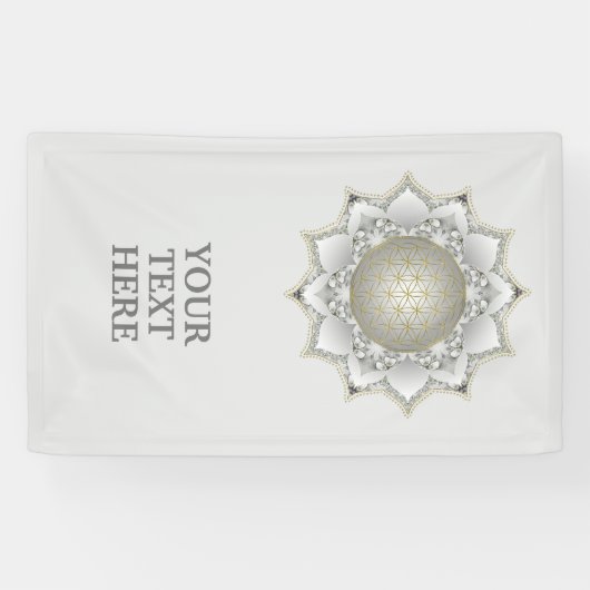 花の花 – 花壇曼荼羅1 横断幕 (横)