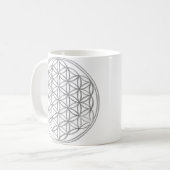 花の花/金ゴールド&シルバー コーヒーマグカップ (正面左)