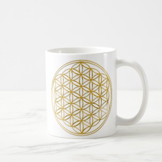 花の花/金ゴールド&シルバー コーヒーマグカップ (右)