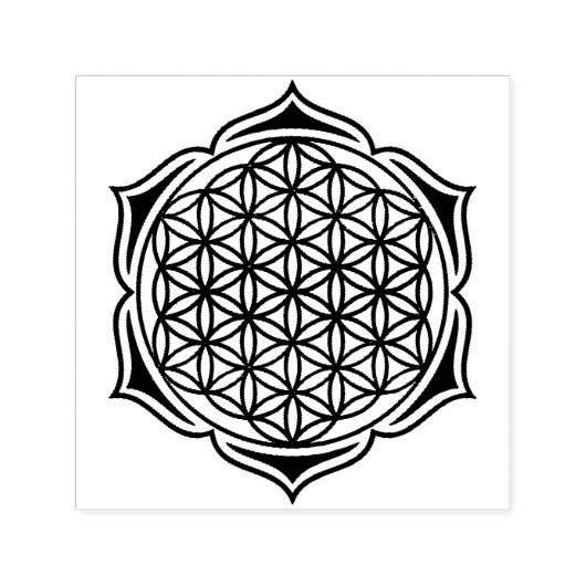 花の花/ Blume des Lebens - Lotus II セルフインキングスタンプ (デザイン)