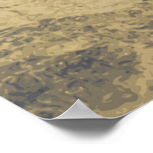 花の花/ Blume des Lebens - SILVER ポスター (角)