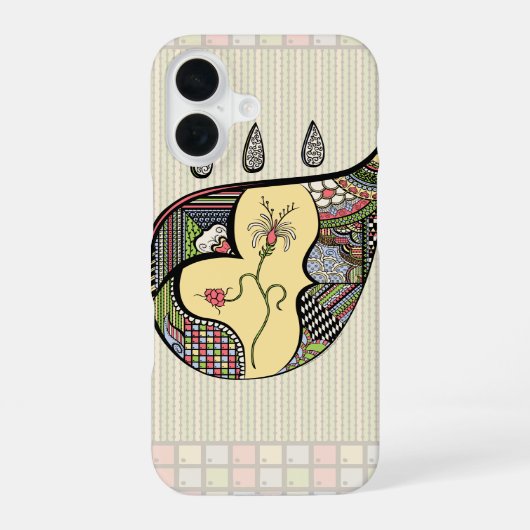 花の花 iPhone 16ケース (裏面)