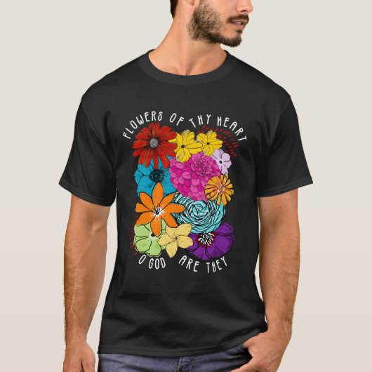 花の花Thy He Godspellミュージカル劇場 Tシャツ (正面)