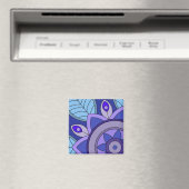 花の芸術が描かれたマグネット マグネット (インサイチュ (食洗機))