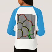 花の芸術のデイジーパターン運命の運命 Tシャツ (裏面)