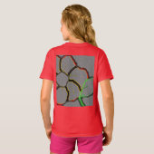 花の芸術のデイジーパターン運命の運命 Tシャツ (裏面フル)