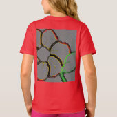 花の芸術のデイジーパターン運命の運命 Tシャツ (裏面)