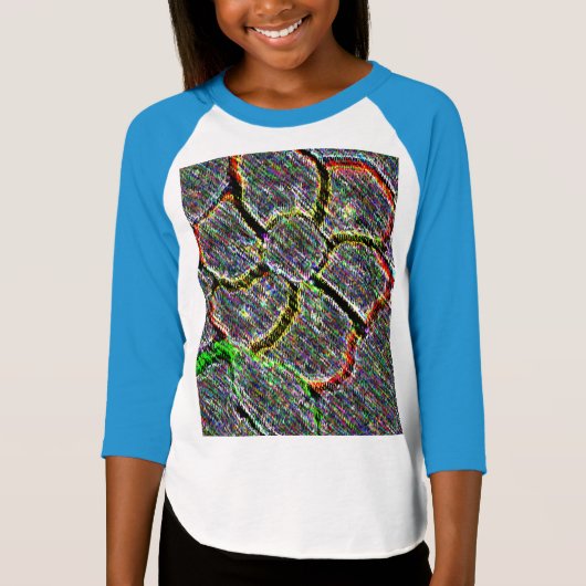 花の芸術のデイジーパターン運命の運命 Tシャツ (正面)