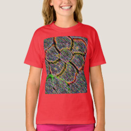 花の芸術のデイジーパターン運命の運命 Tシャツ