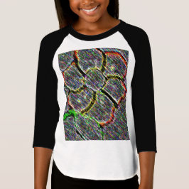 花の芸術のデイジーパターン運命の運命 Tシャツ