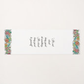 花の芸術のヨガのマット-あなたの引用文をカスタマイズ ヨガマット (裏面(横))