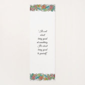 花の芸術のヨガのマット-あなたの引用文をカスタマイズ ヨガマット (裏面)