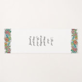 花の芸術のヨガのマット-あなたの引用文をカスタマイズ ヨガマット (正面(横))