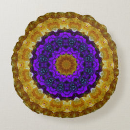 花の芸術の曼荼羅の円形の装飾用クッション ラウンドクッション