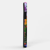 花の芸術の黒のタキシード猫によってはCreationartsが開花します Case-Mate iPhoneケース (裏面/右)
