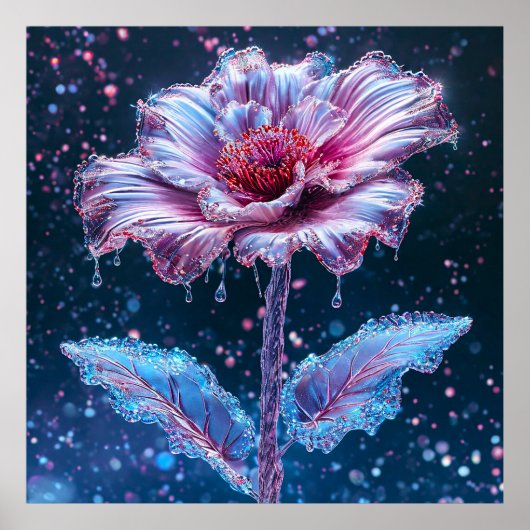 花の芸術的表現 ポスター (正面)