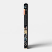 花の茂みの枝にオウム Case-Mate iPhoneケース (裏面 / 左)