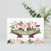 花の茶わん感謝カード サンキューカード (スタンド正面)