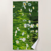 花の草原 ビーチタオル (正面)