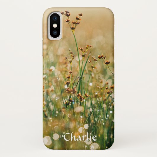 花の草地デザイン Case-Mate iPhoneケース (裏面)