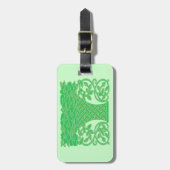 花の荷物のラベル ラゲッジタグ (正面縦)