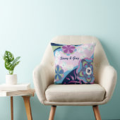 花の菊の川の着物の日本様式 クッション (椅子)