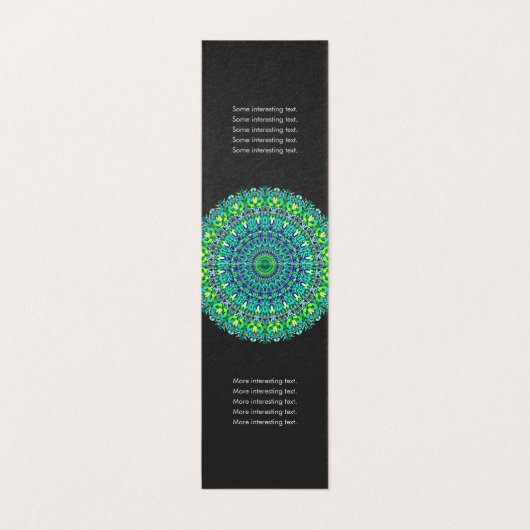 花の華美な曼荼羅 名刺 (内部フラット)