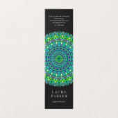 花の華美な曼荼羅 名刺 (外部フラット)