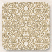 花の華美な背景 コースター (正面)