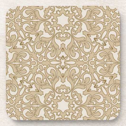 花の華美な背景 コースター (正面)