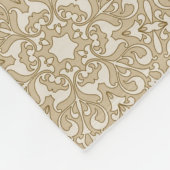 花の華美な背景 フリースブランケット (角)