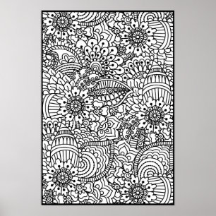 花の落書き2 ポスター