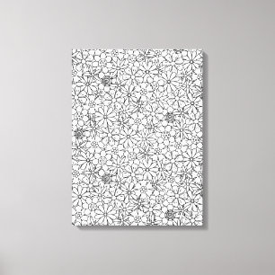 花の落書き6 キャンバスプリント