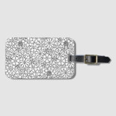 花の落書き ラゲッジタグ (正面横)