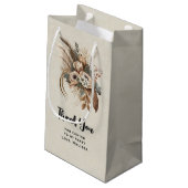 花の葉と羽パーティーありがとう スモールペーパーバッグ (裏面アングル)