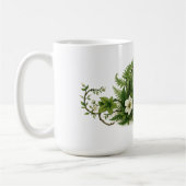 花の葉の中のうさぎ コーヒーマグカップ (左)